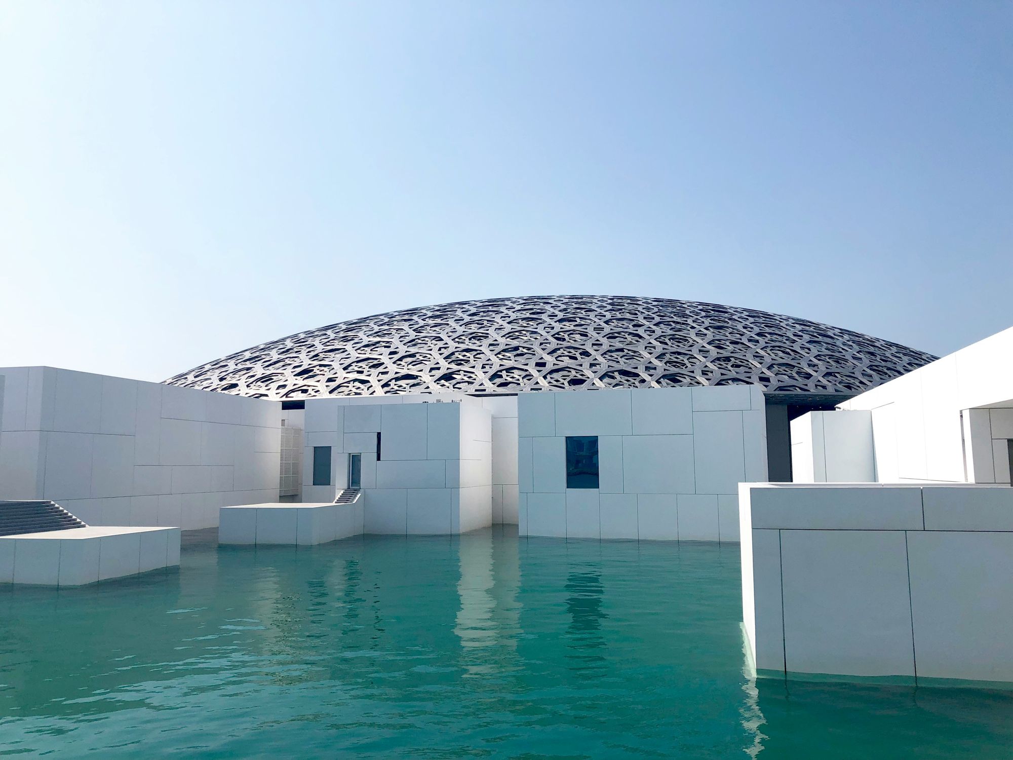 Under the dome of the Louvre Abu Dhabi on Saadiyat Island